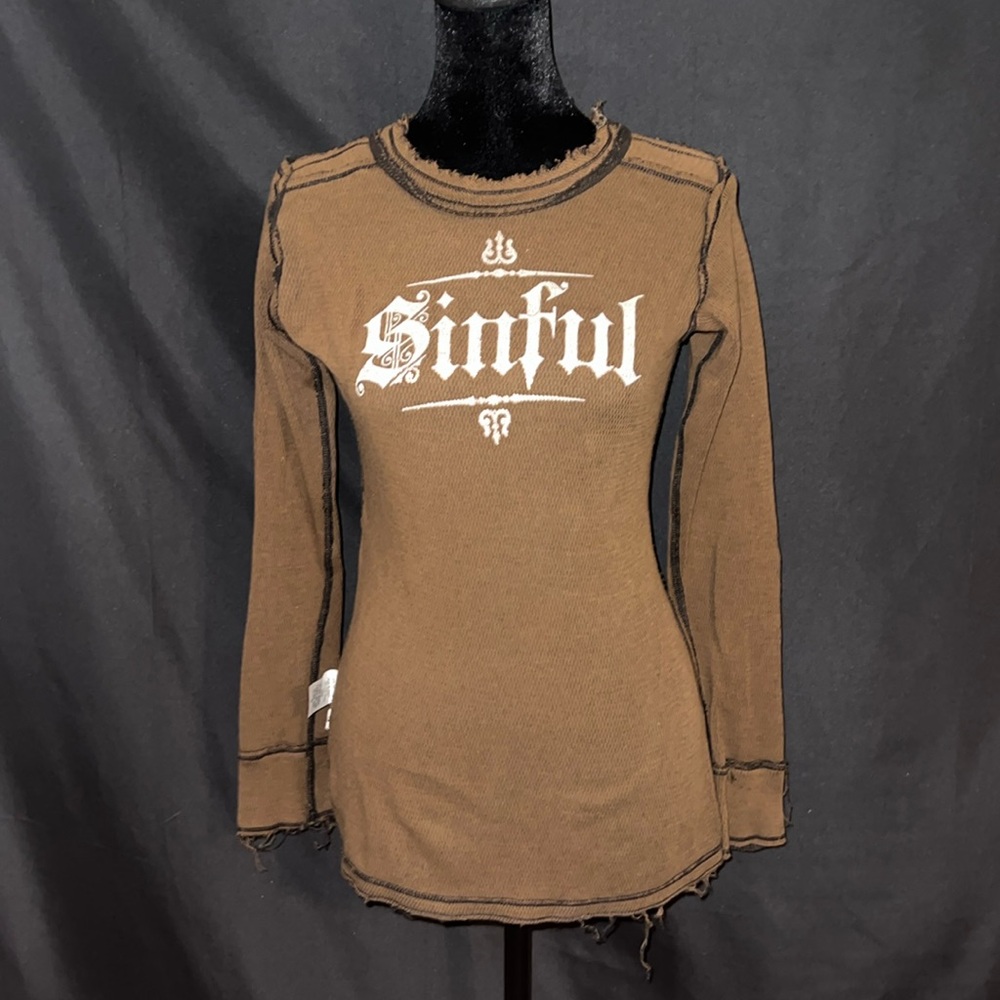 Sinful Long Sleeve Reversible Top- Small